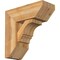 Ekena Millwork Balboa Slat Rough Sawn Bracket w/ Offset Brace, Western Red Cedar, 8"W x 20"D x 20"H BKT0806X20X20BOA06RWR - alternate 1